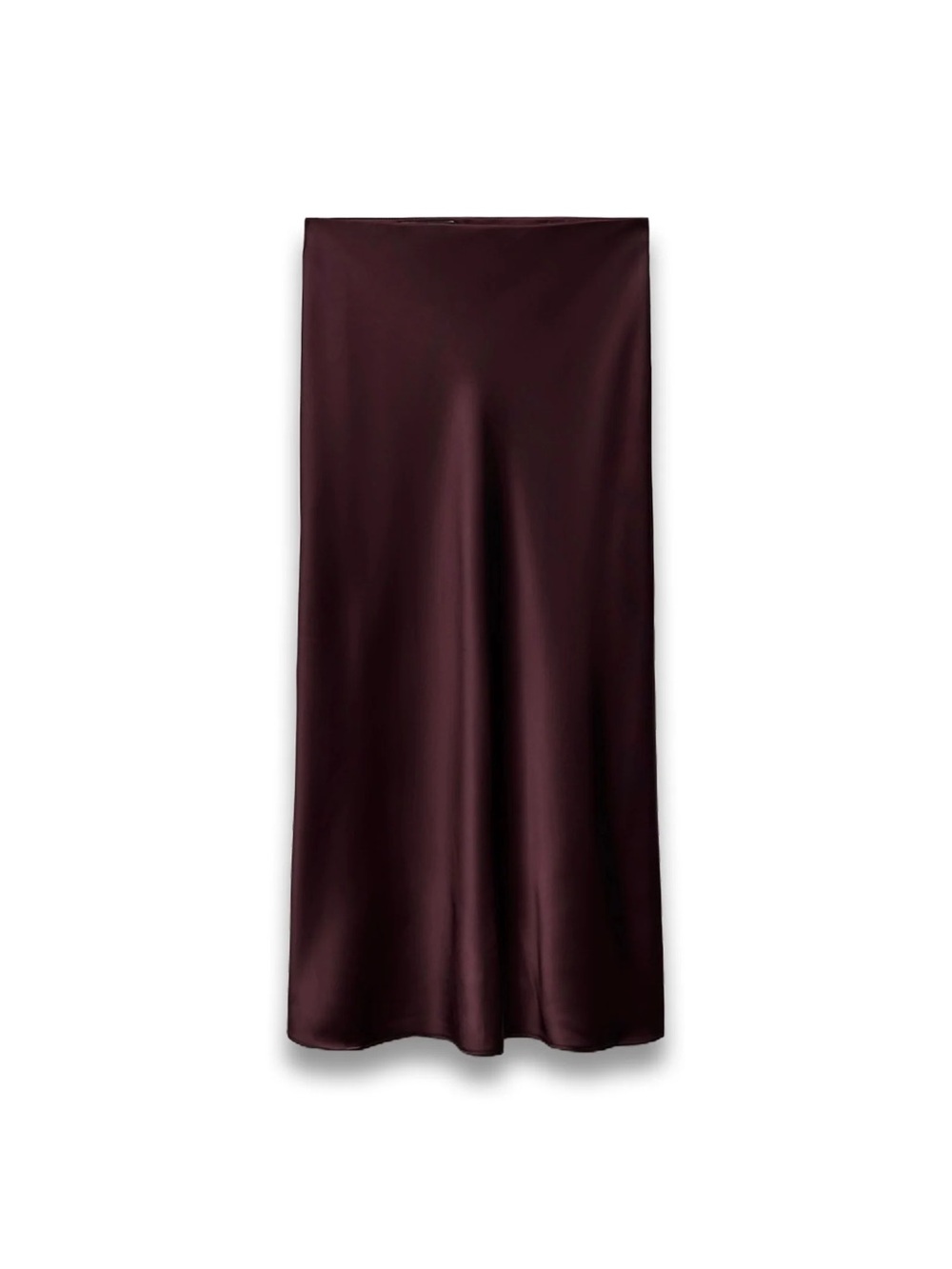 Zara Satin Midi Skirt